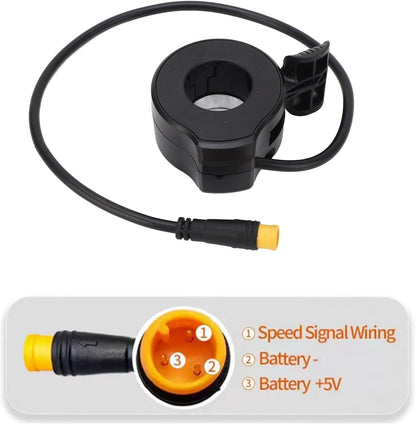 Electric Scooter Thumb Throttle, Speed Control Finger Throttle Accelerator with Waterproof Connector for Electric Scooters