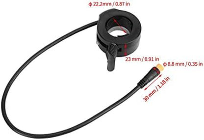 Electric Scooter Thumb Throttle, Speed Control Finger Throttle Accelerator with Waterproof Connector for Electric Scooters