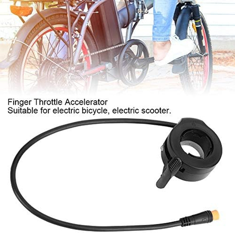 Electric Scooter Thumb Throttle, Speed Control Finger Throttle Accelerator with Waterproof Connector for Electric Scooters