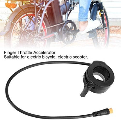 Electric Scooter Thumb Throttle, Speed Control Finger Throttle Accelerator with Waterproof Connector for Electric Scooters