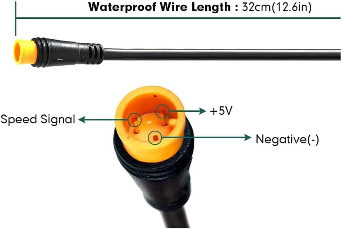 Electric Scooter Thumb Throttle, Speed Control Finger Throttle Accelerator with Waterproof Connector for Electric Scooters